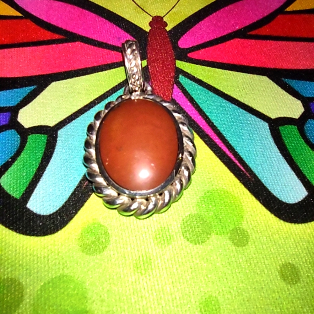 Vintage Red Jasper Pendant